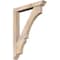 Ekena Millwork Balboa Traditional Smooth Bracket w/ Offset Brace, Douglas Fir, 5 1/2"W x 36"D x 48"H BKT0604X36X48BOA01SDF - alternate 1
